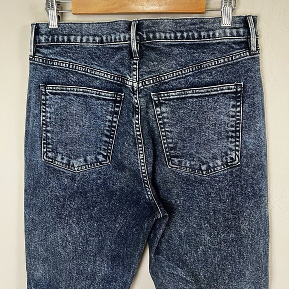 3X1 Jeans Straight Authentic Crop High Rise Sid Acid Wash Denim 80s Size 31‎ - Picture 5 of 10